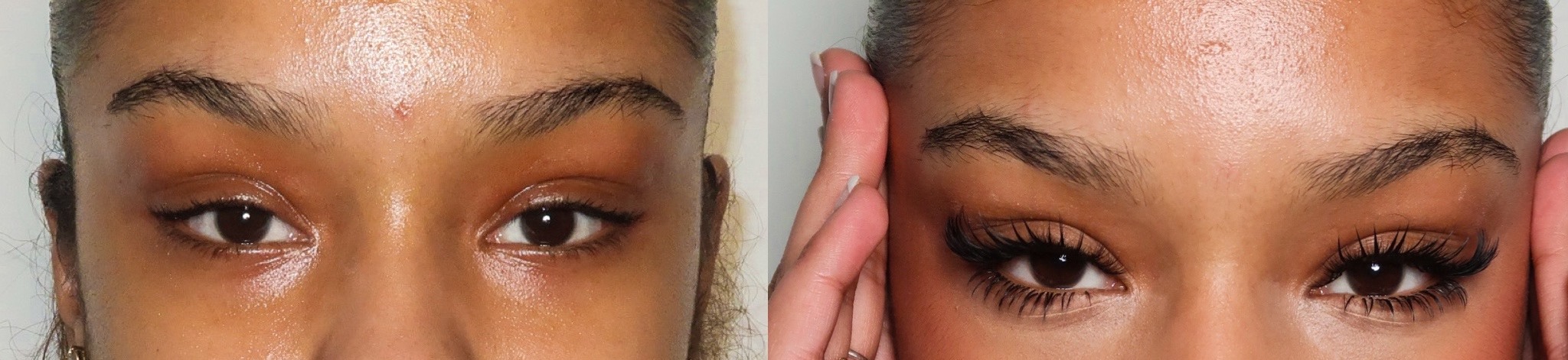 Before and after eye design by the founder of PSC Lash Academy